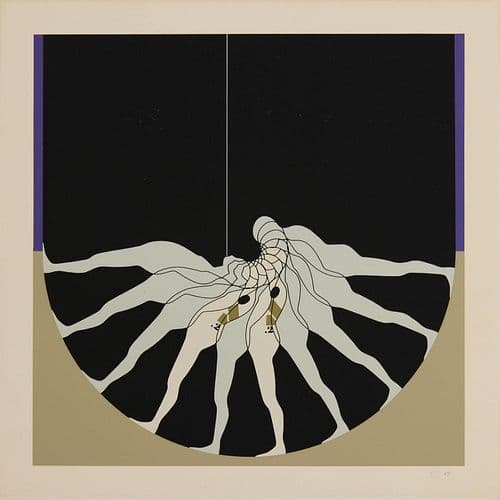 Ernest Trova - Untitled (from Falling Man Manscapes portfolio)