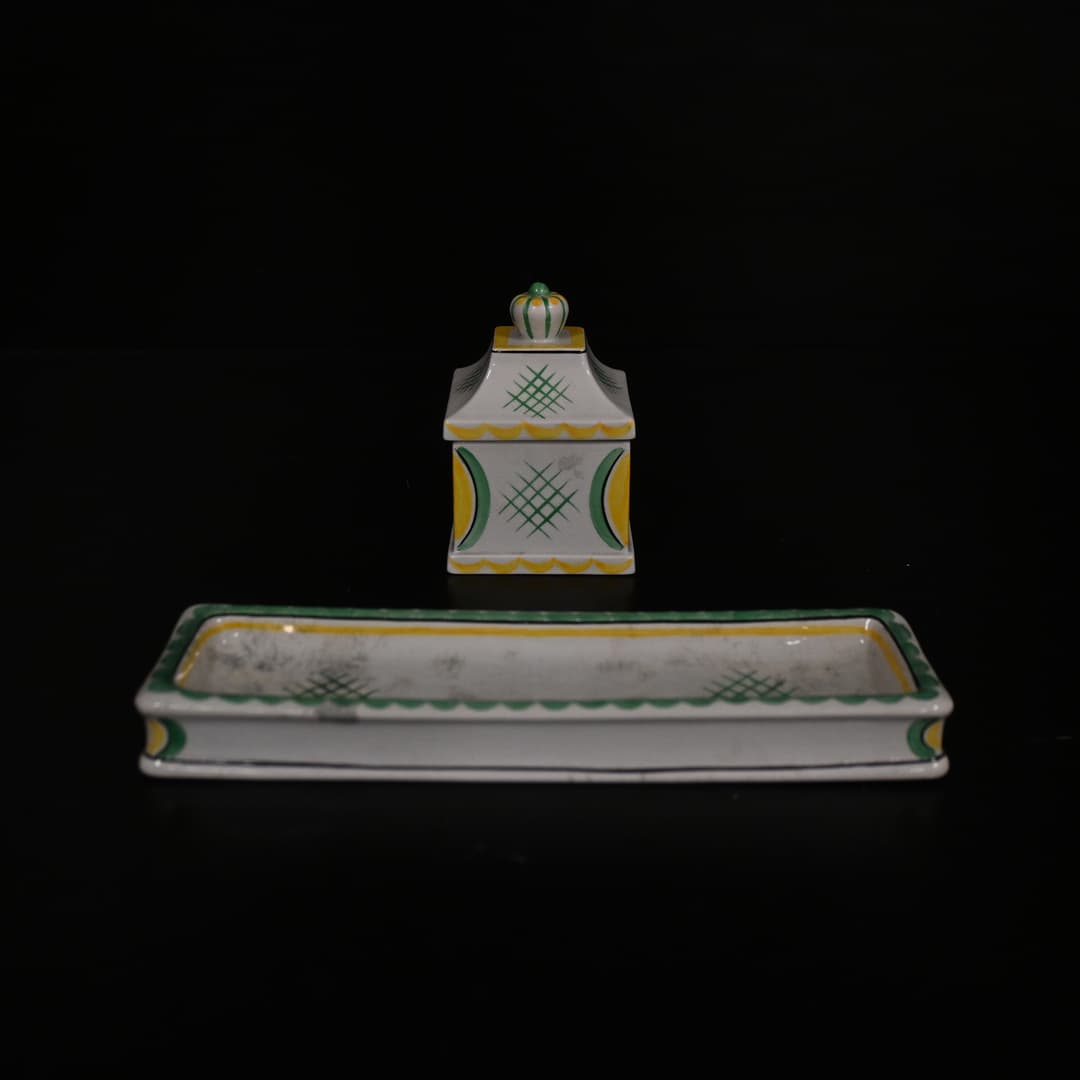 Wilhelm Kåge, 2 delar, stengods, Gustavsberg, 1900-talets mitt.