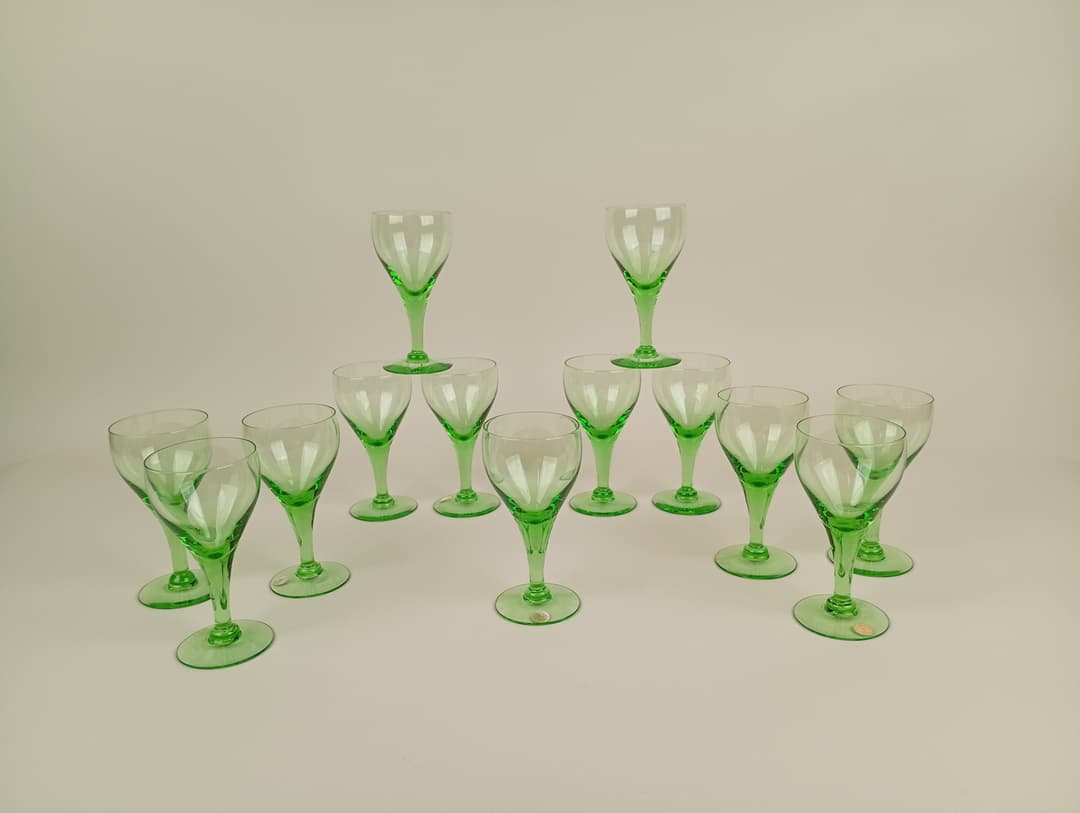 Vinglas 13 st, Glimma Glasbruk