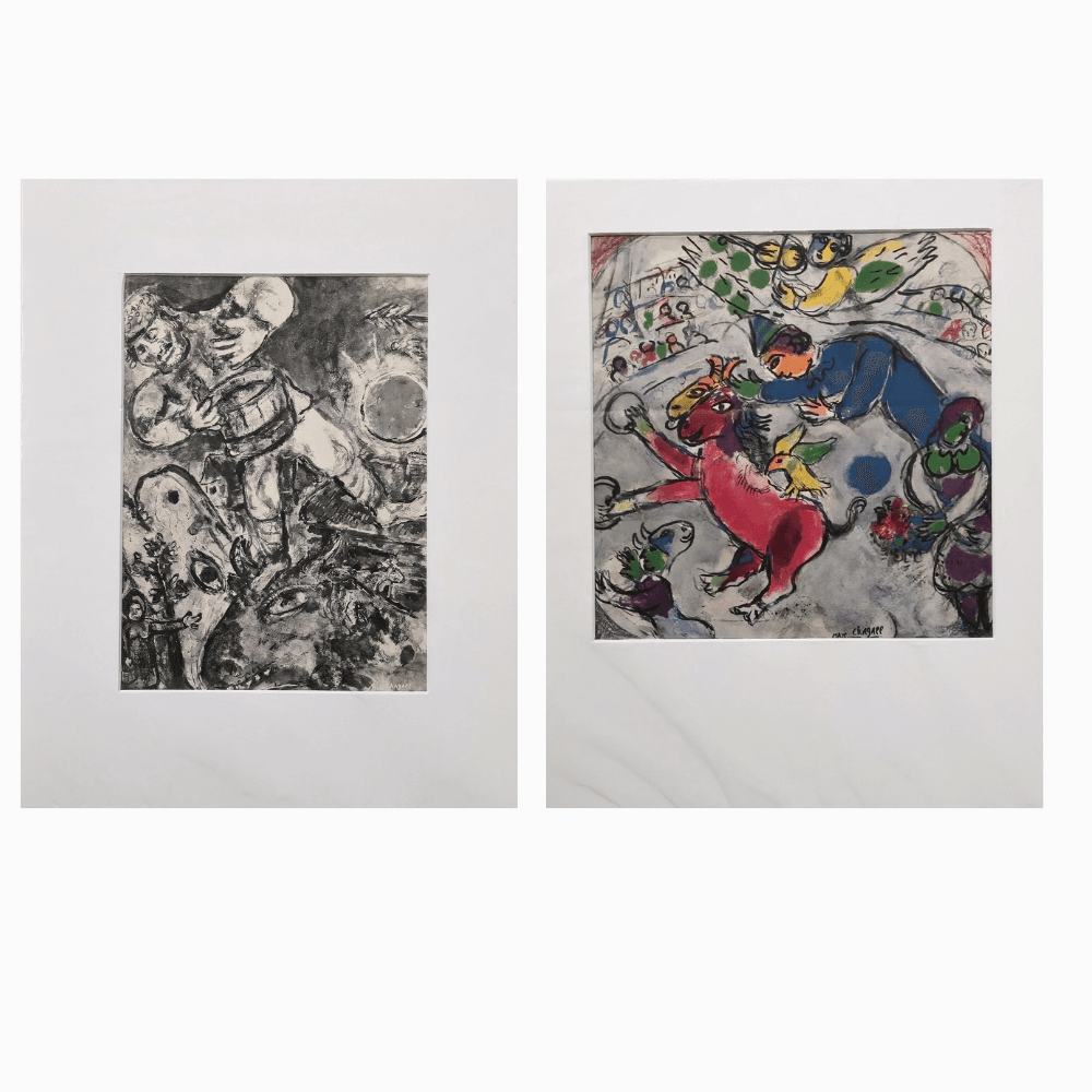CHAGALL. Dos impresiones.