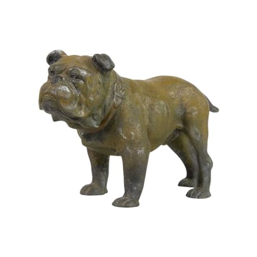 A Bergmann cold painted bronze figure of a bulldog. Impresse...