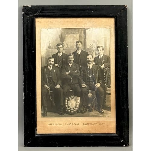 An Edwardian photograph of members of the 'Shakespear Air Ri...