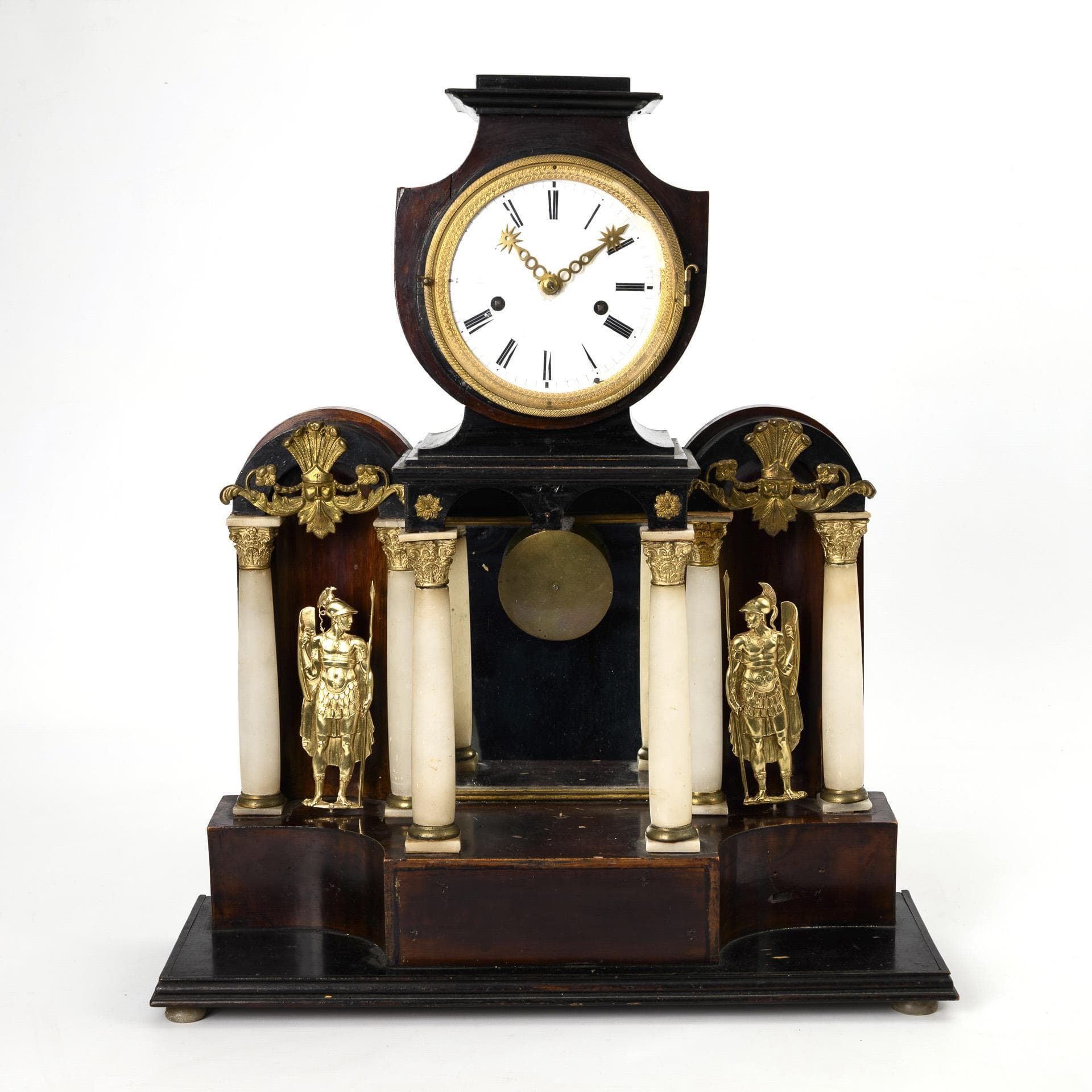 Large South German Biedermeier commode clock.