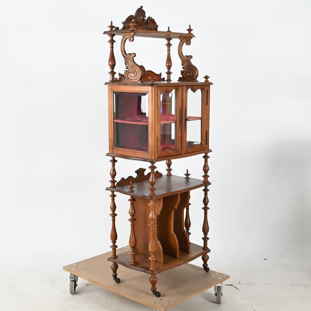 Skåp med glasdörrar, Mahogny, 1800 tal