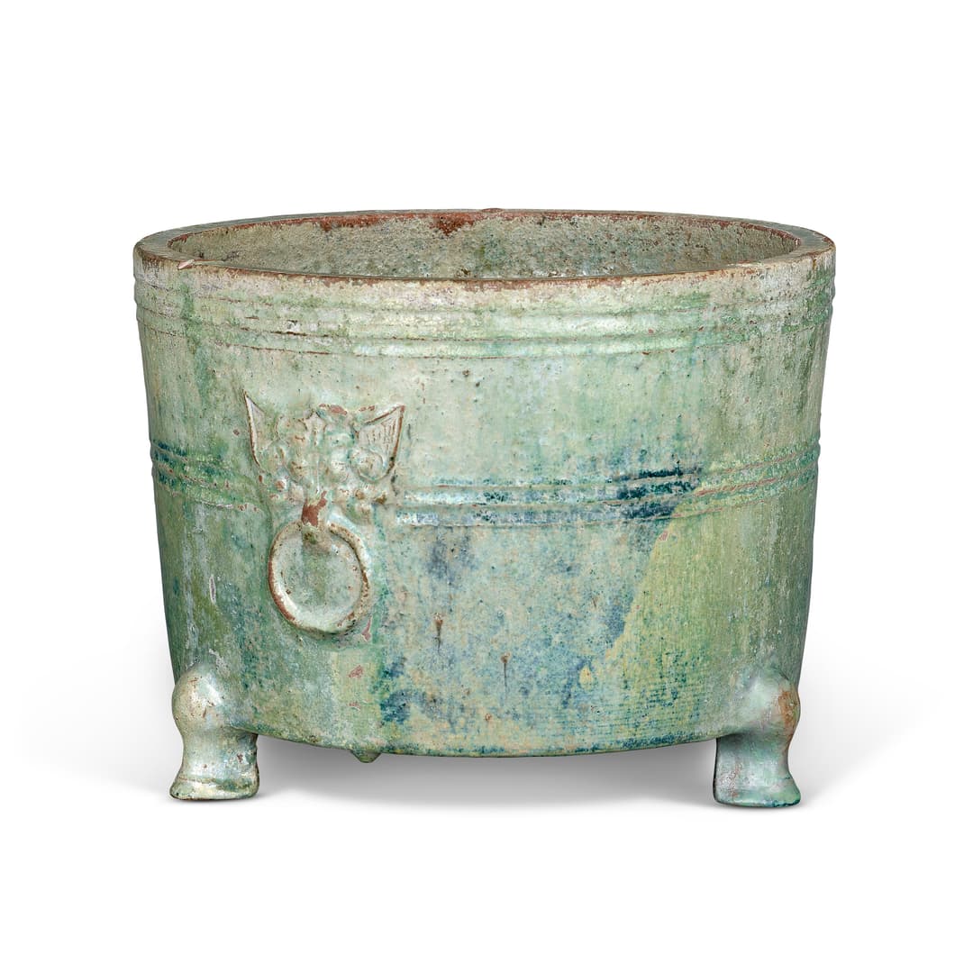 A Green-Glazed Tripod Censer
