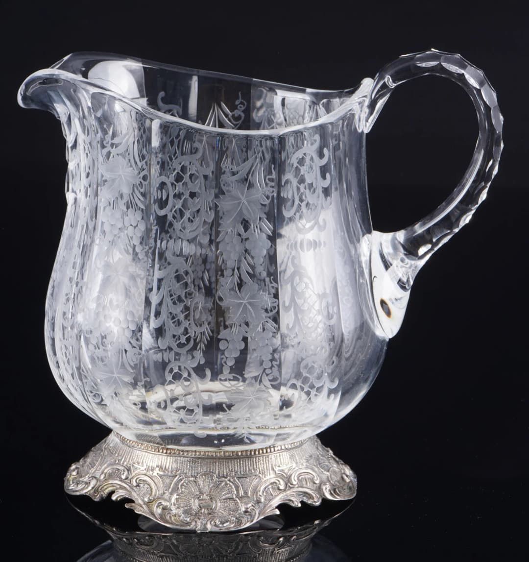 800 silver jug/pitcher, probably Hanau, J. D. Schleissner & Sons