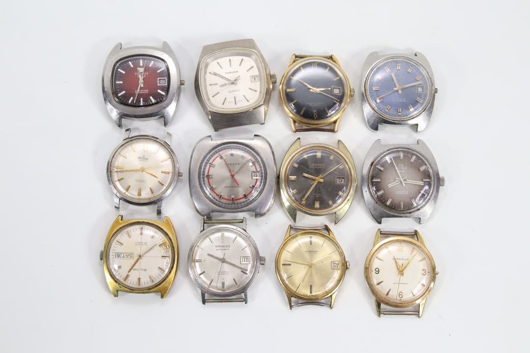 Klokkelott med mekaniske og quartz armbåndsur – diverse merker