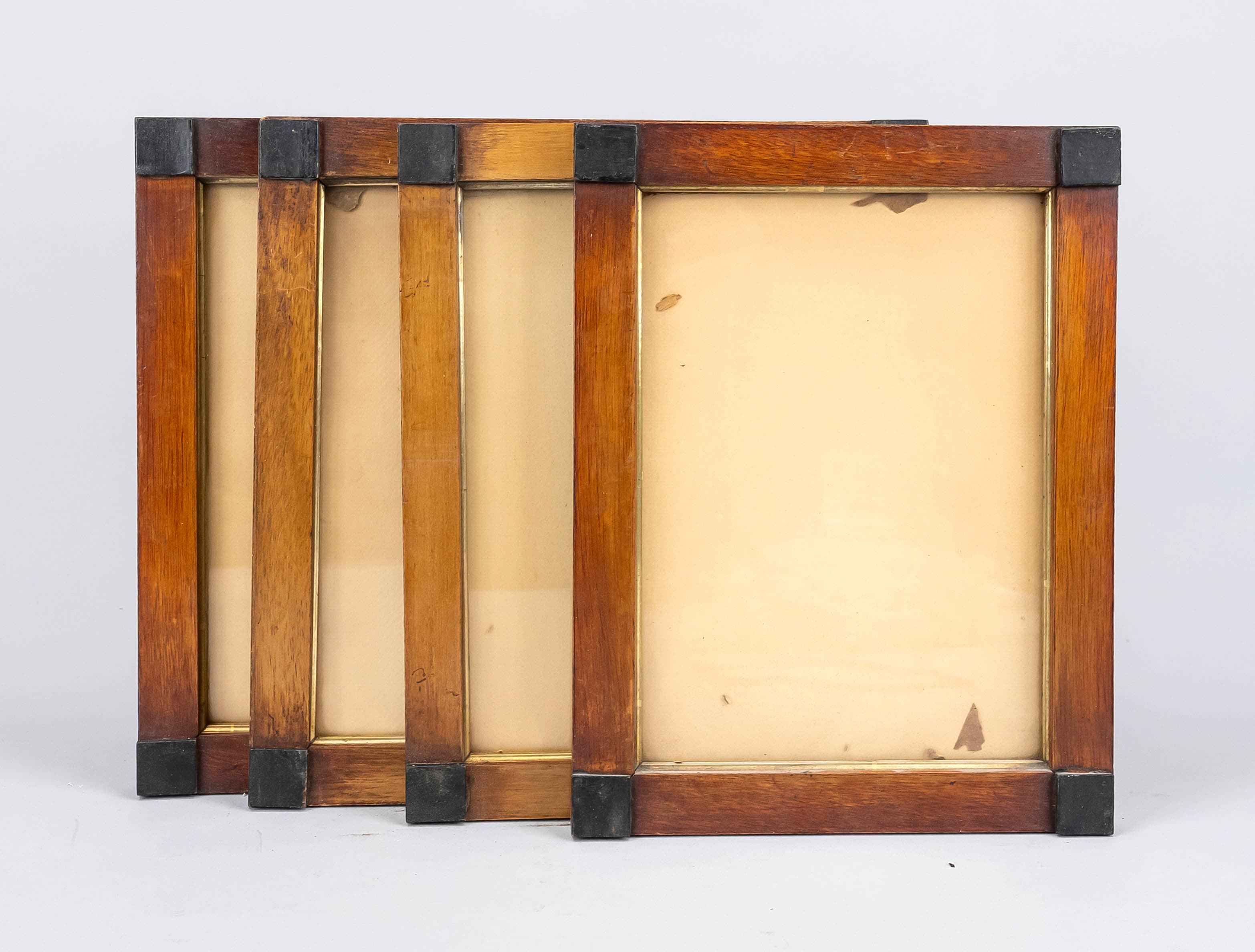 4 Biedermeier Bilderrahmen, 1. H. 1