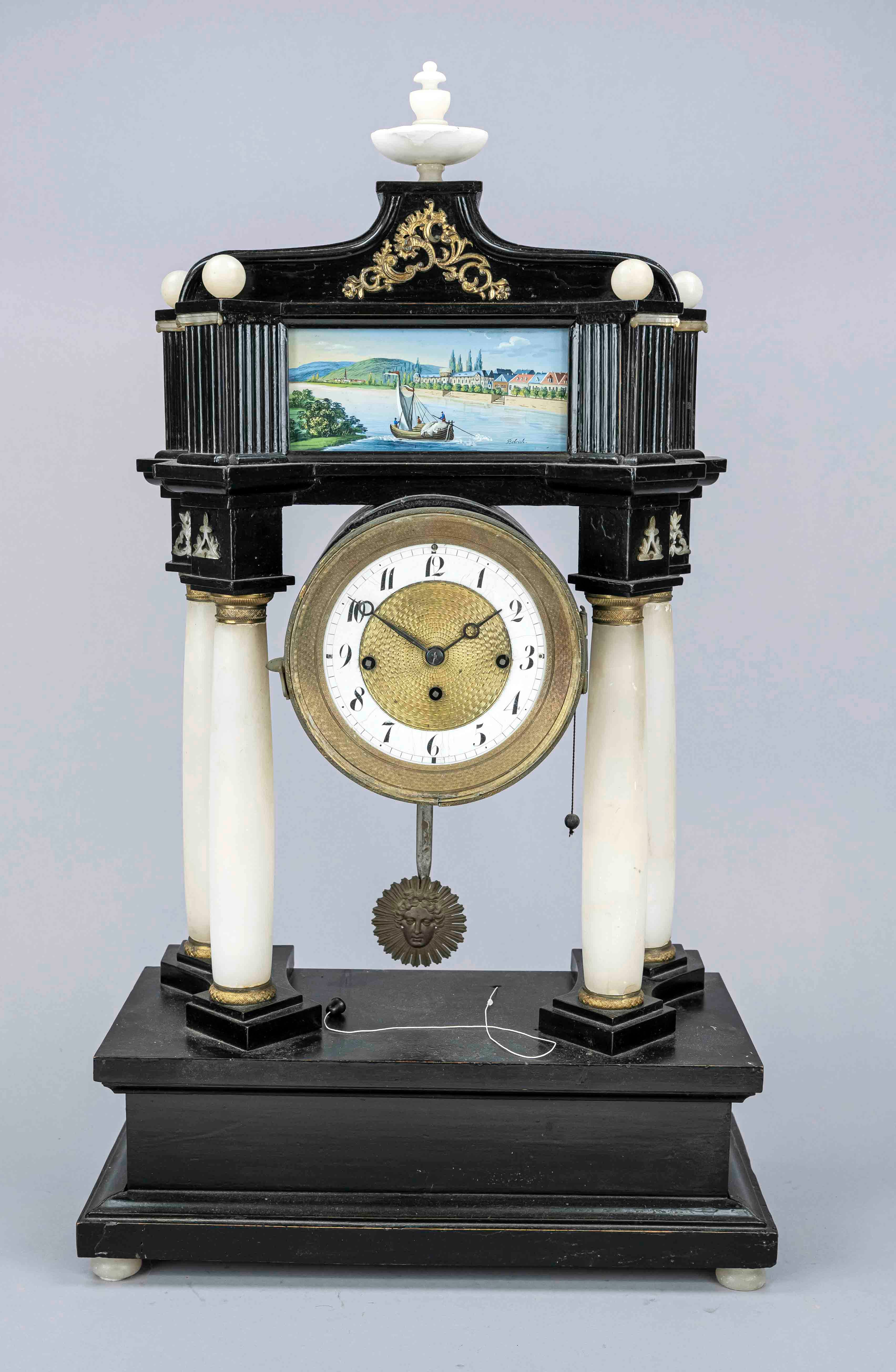 Biedermeier Portaluhr, um 1840, woh