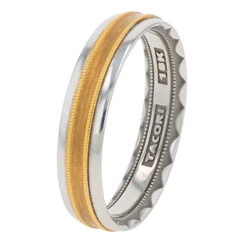 Tacori 5.0 MM Wedding Band in 18K Two Tone Gold