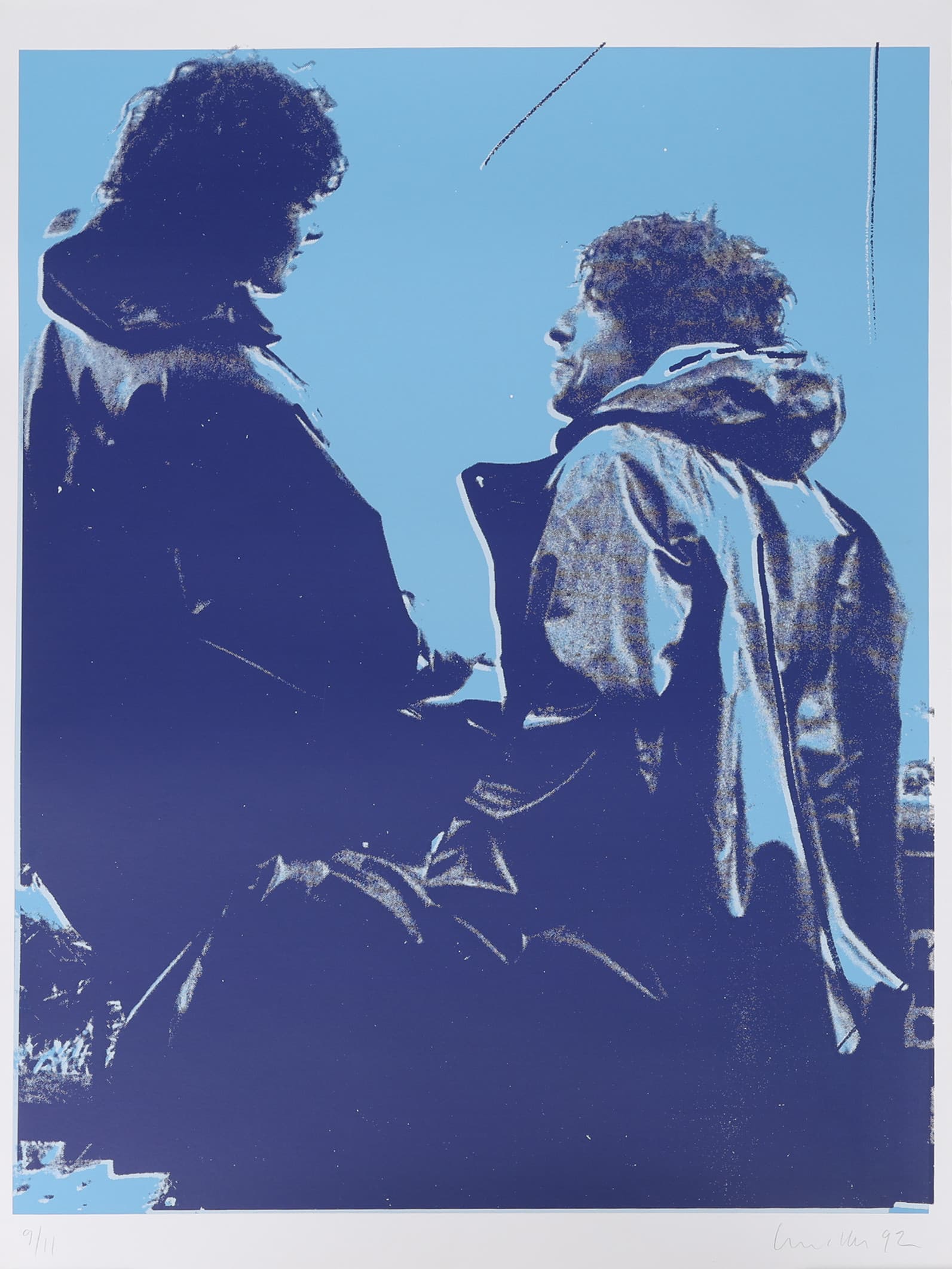 ULF LUNDELL. "BOB OCH SARA", SERIGRAFI.