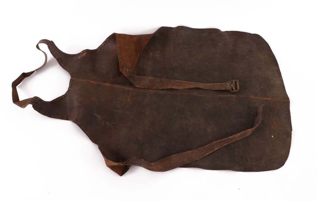 Skinnförkläde, 1800-tal