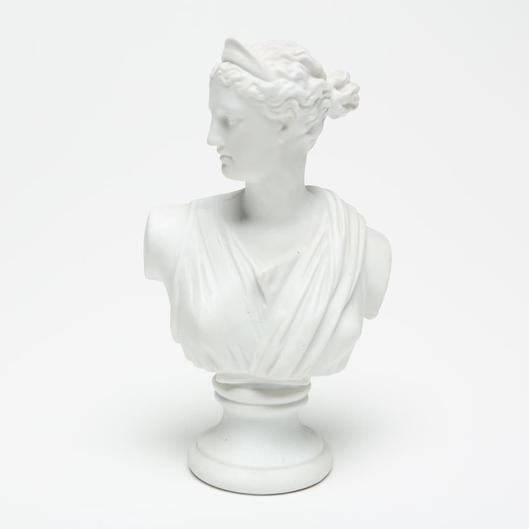 SKULPTUR, Venus, parian, osignerad.