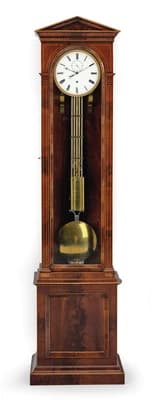 A Viennese Biedermeier Lantern Longcase Clock with One Year Power Reserve