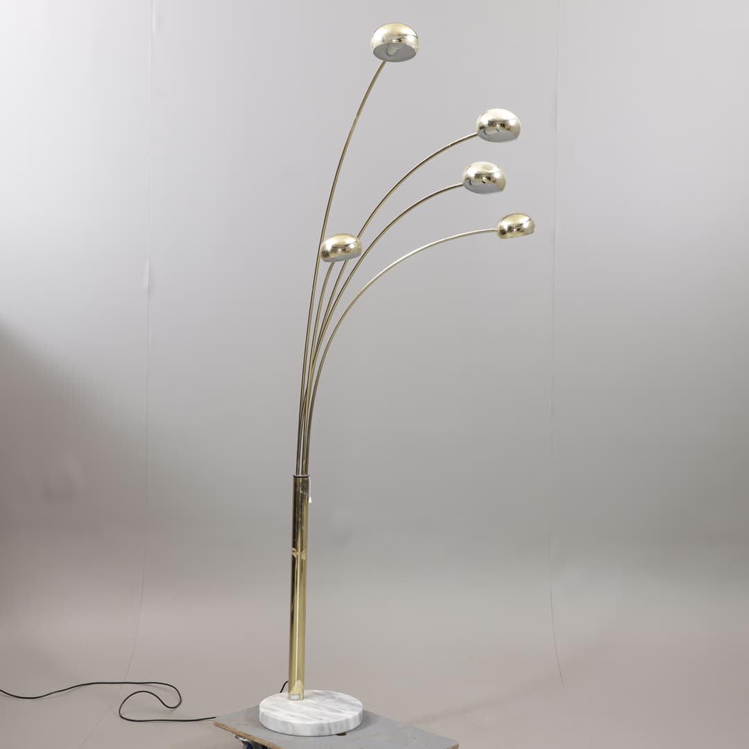 GOLVLAMPA, metall/marmor, Ateljé Lyktan, 1980-tal.