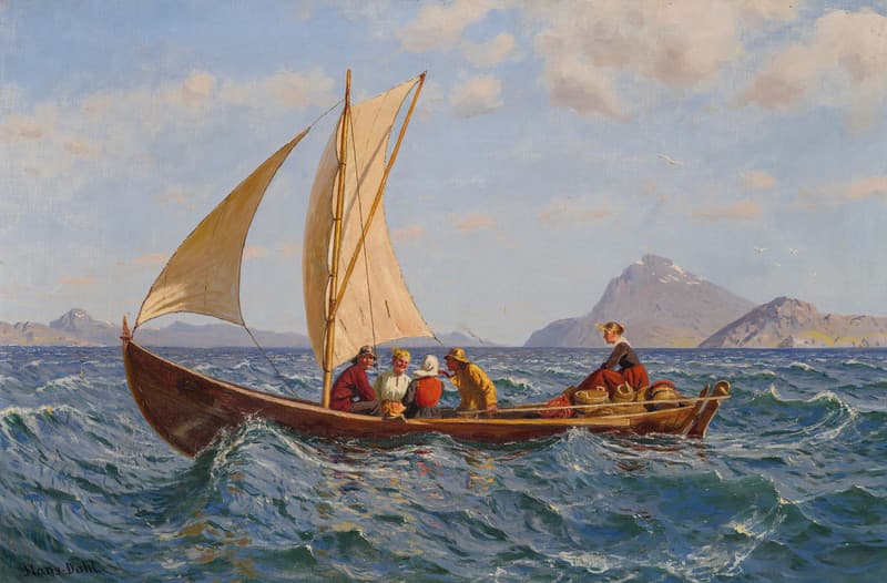 Fresh Breeze - Dahl, Hans(1849-1937)
