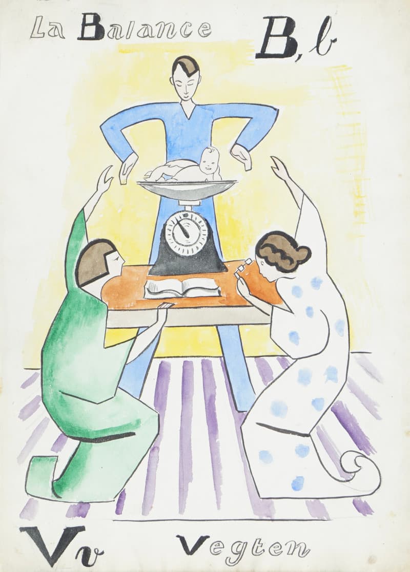 La Balance - The Scales - Krohg, Per(1889-1965)