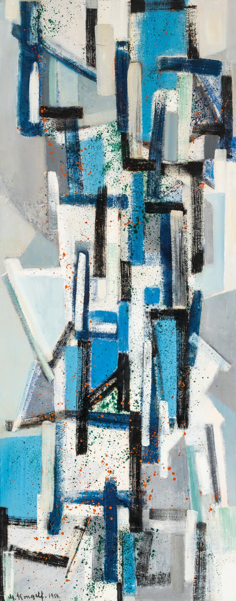Composition 1958 - Kongelf, Gudrun(1909-1987)