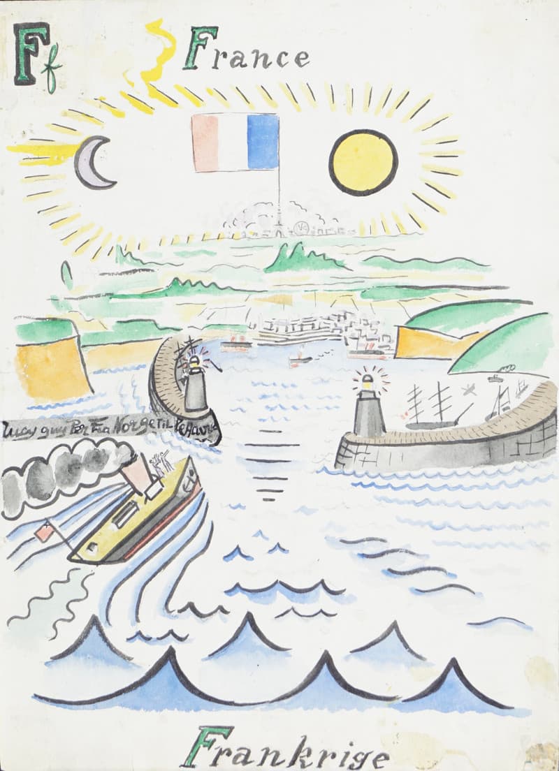 France - Frankrige - Krohg, Per(1889-1965)