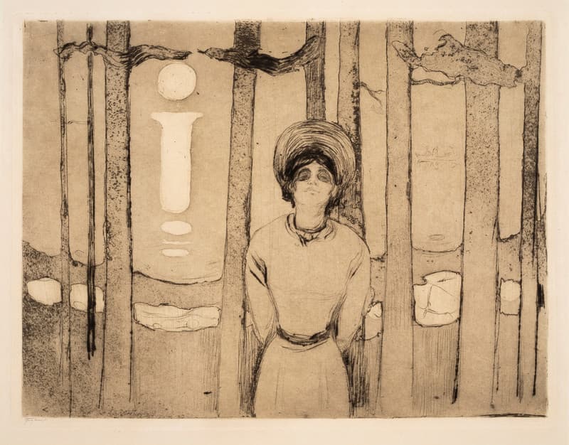Summernight. The Voice (1894) - Munch, Edvard(1863-1944)