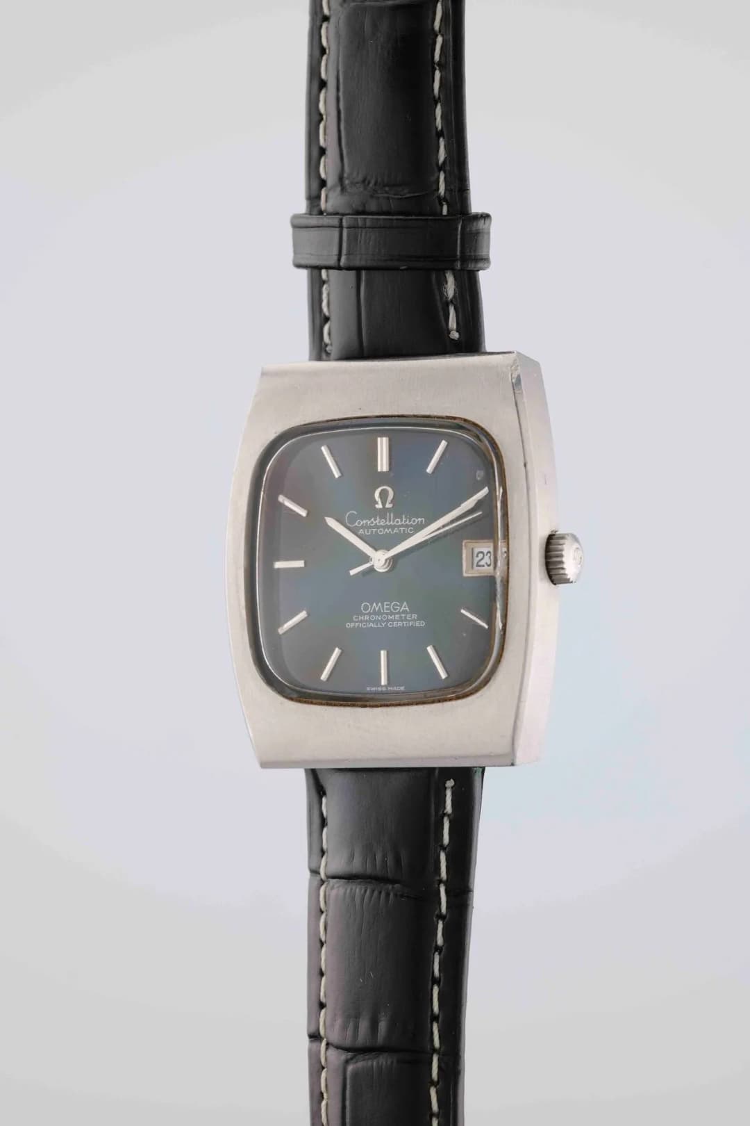 OMEGA Constellation Automatic. Circa: 1970. Case: steel tonneau, signed