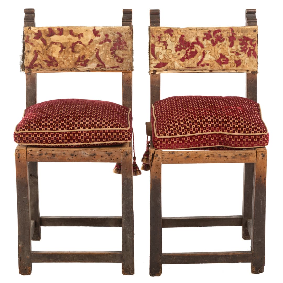 A Pair of Italian Renaissance Style Side Chairs