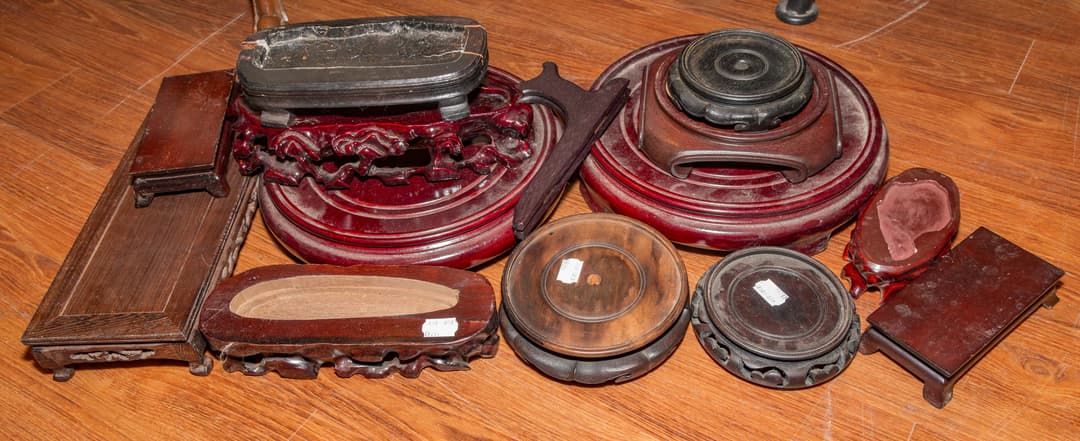 A Box of Asian Wood Stands