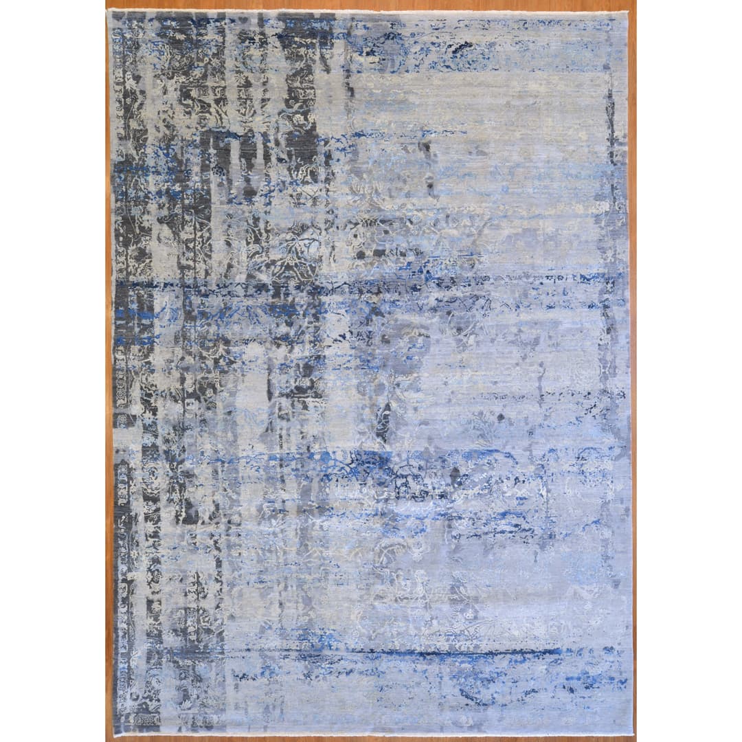 Contemporary Design Carpet, India, 9 x 12.5