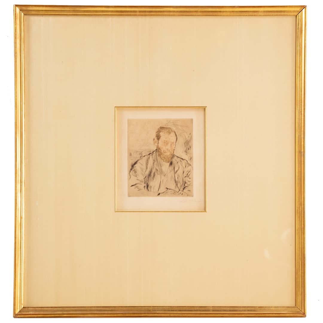 Jean-Francois Raffaelli. "Raffaeli par lui-meme," drypoint