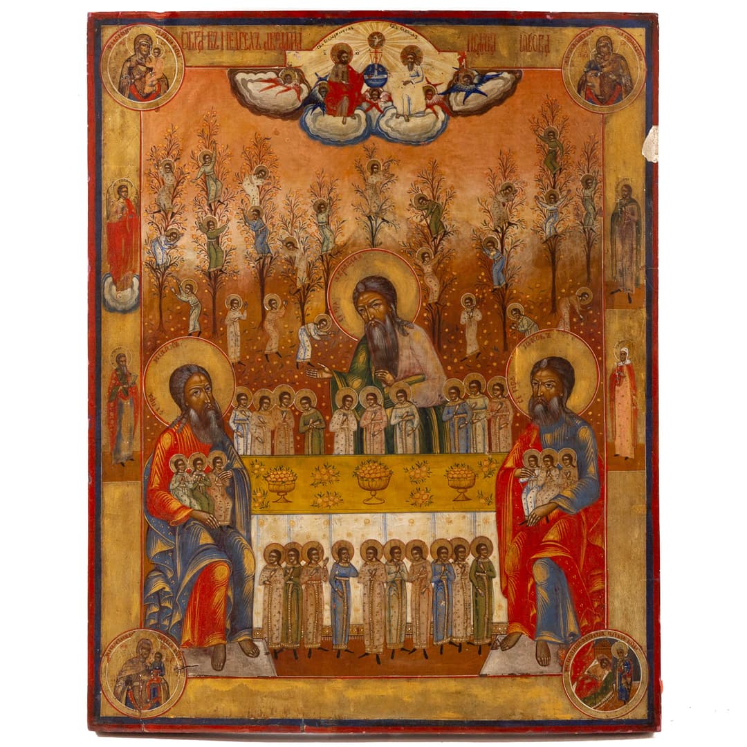 19th century Russian "Abraham's Bosom," icon