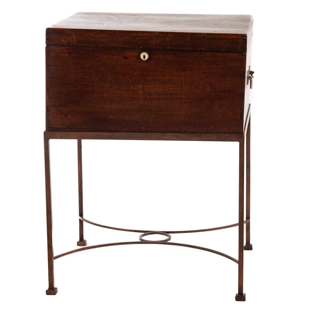 George III Mahogany Chest on Stand