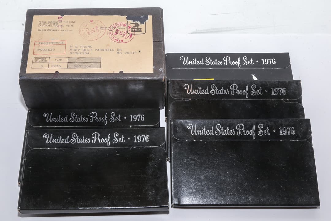 Ten 1976 Proof Sets