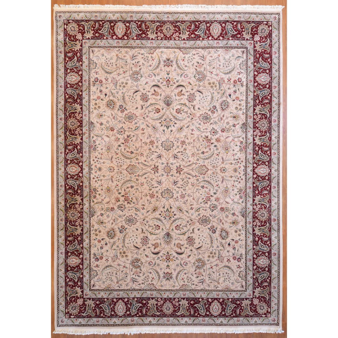 Sino Tabriz Rug, China, 8.8 x 12.1