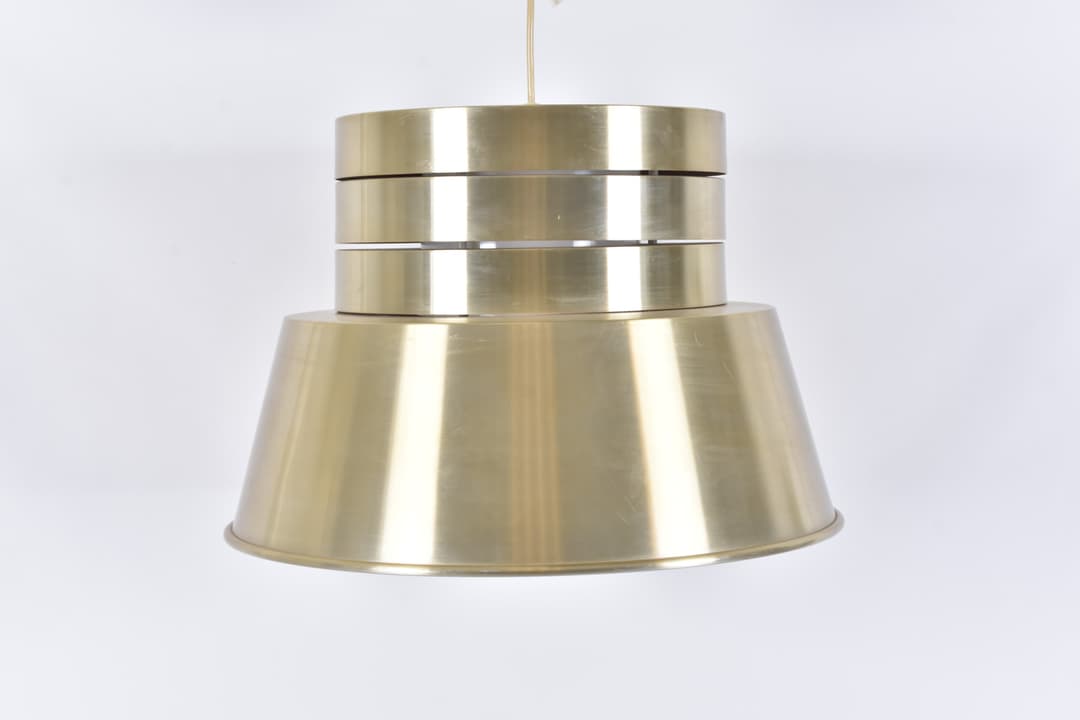 CARL THORE. Taklampa, gulmetall, 1900-talets andra hälft.