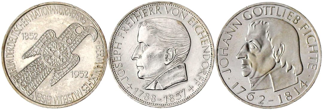 Münzen der Bundesrepublik Deutschland, Gedenkmünzen, 5 Deutsche Mark