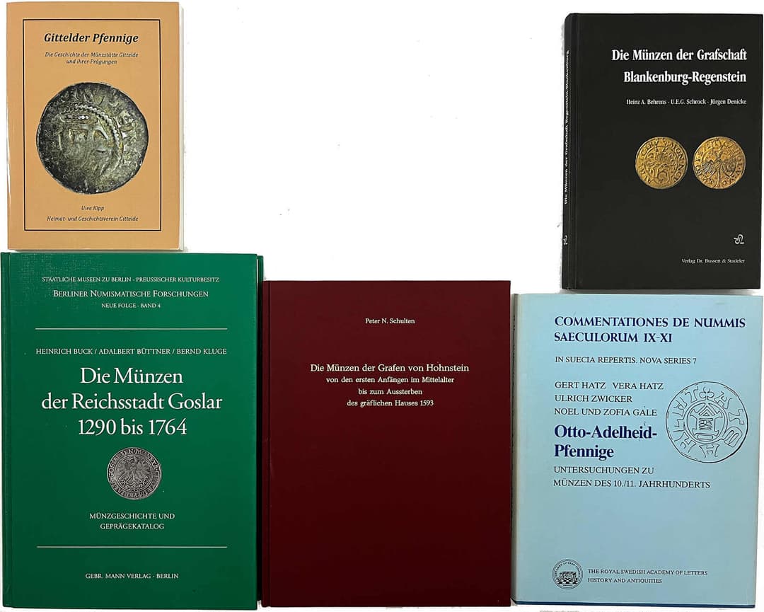 Numismatische Literatur, Zusammenstellungen und Lots