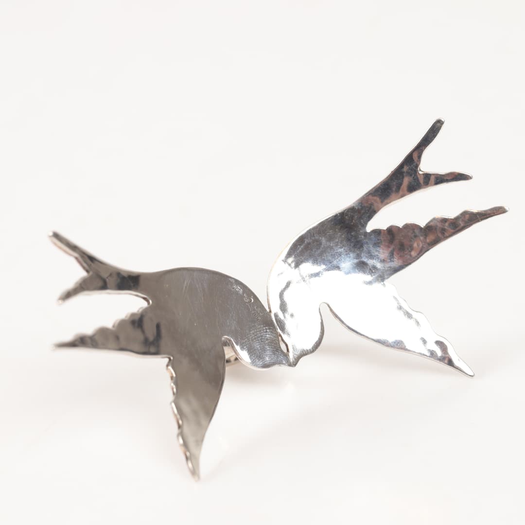 MALIN LJUNG. Ring, s. k. statement ring, sterlingsilver med dekor