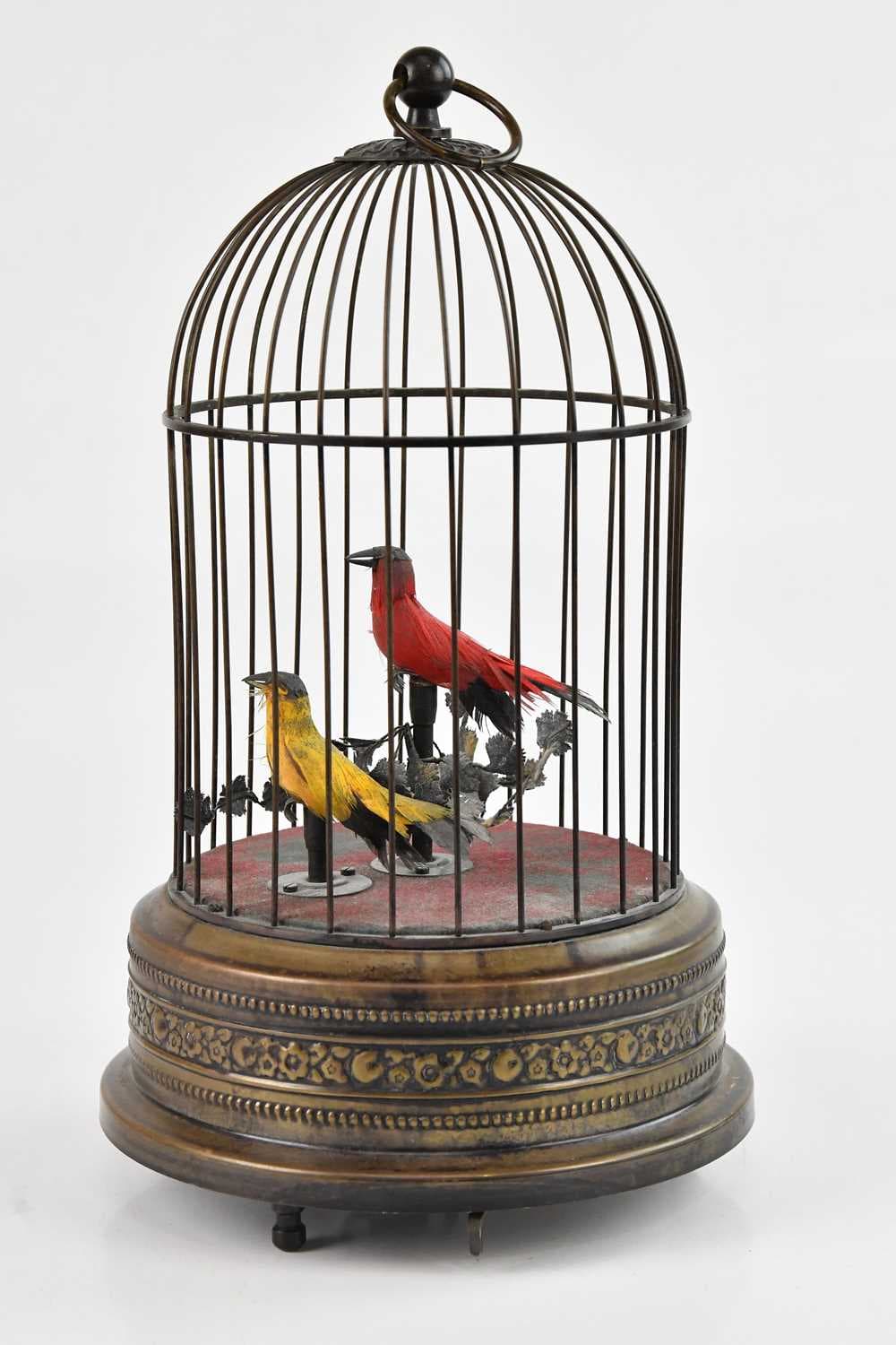 A 20th century bird cage automaton