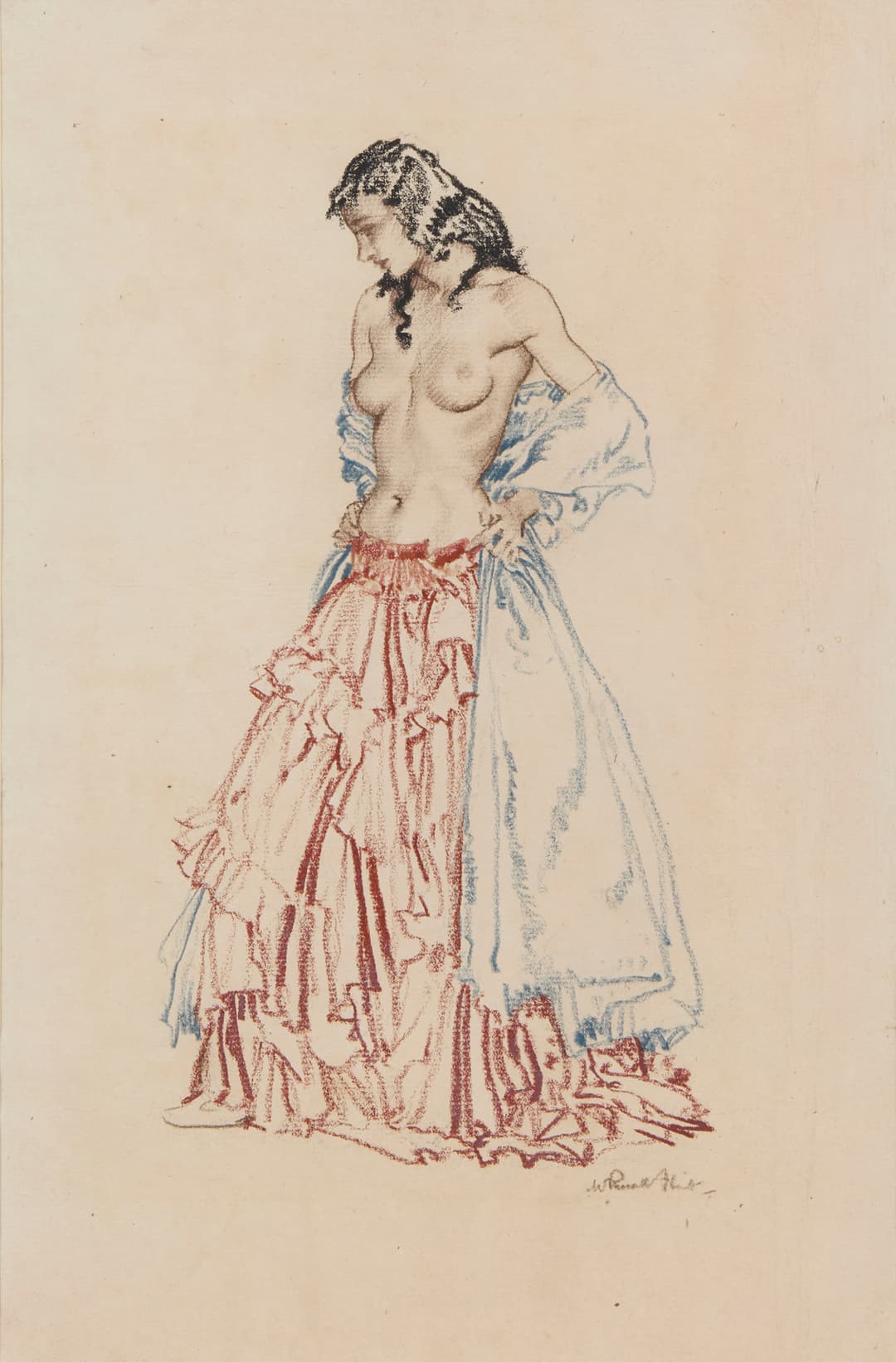 SIR WILLIAM RUSSELL FLINT P.R.A., P.R.W.S., R.S.W., R.O.I., R.E. (SCOTTISH