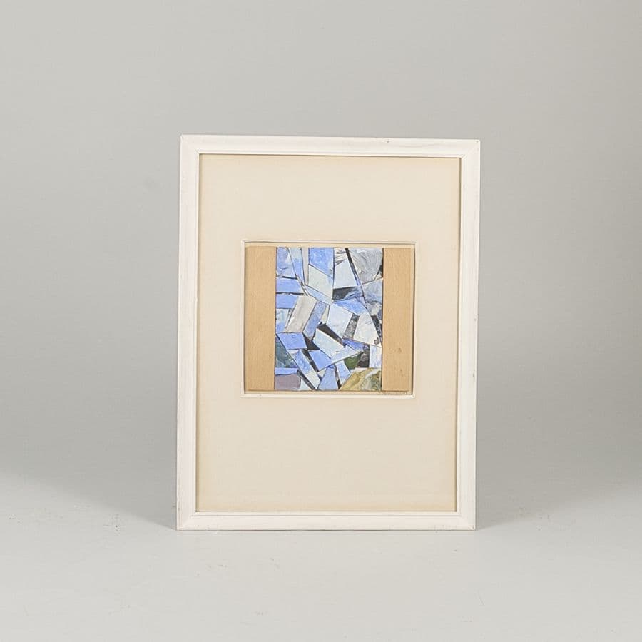 Collage, Joakim Norrman (f. 1951). Signerad