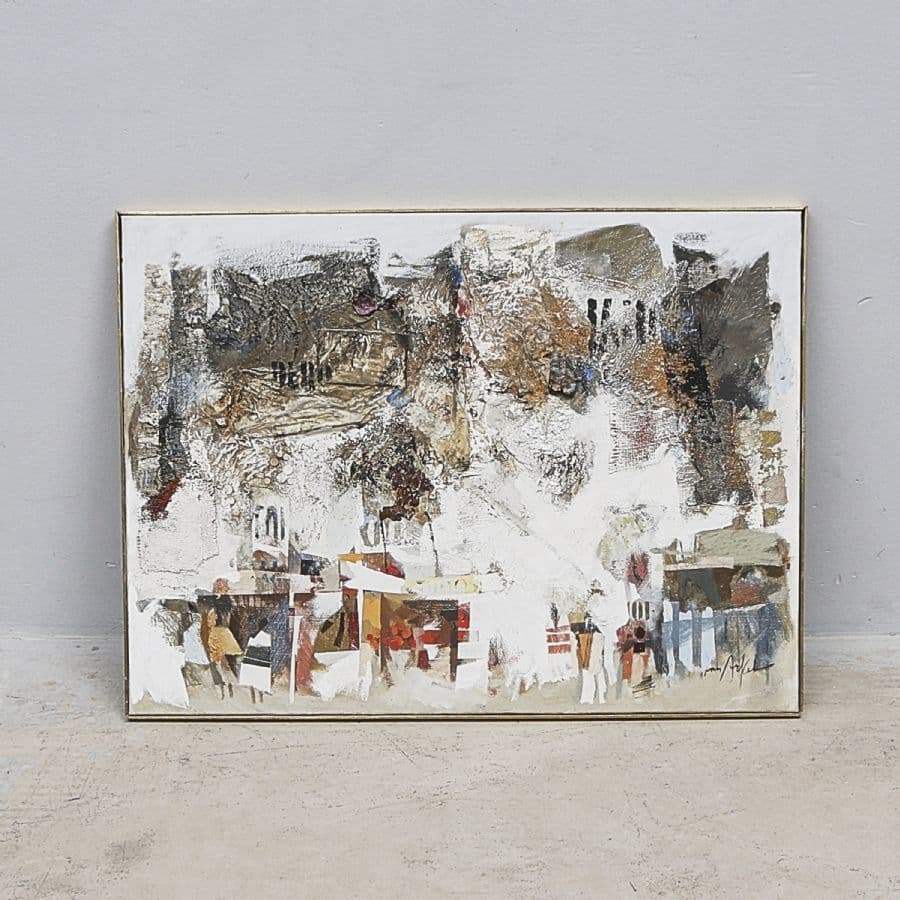 Blandteknik / collage, Adrian van Arkel (1924-2006)