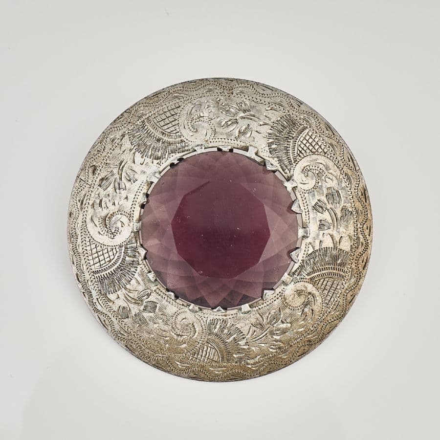Brosch, Silver / sten