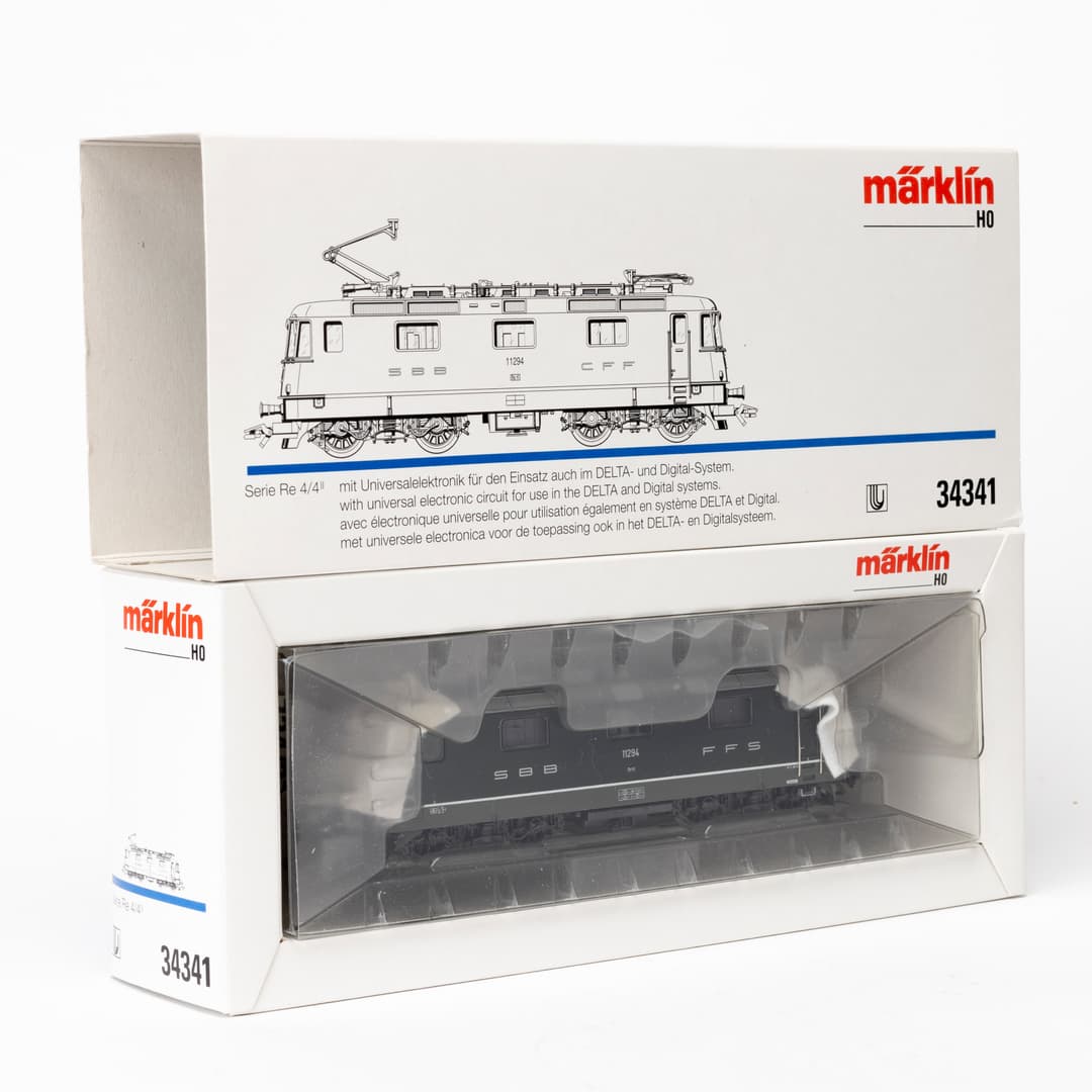 MÄRKLIN 34341 SBB:s elektrolok Re 4/4, grön, DELTA digital, originalförpackning