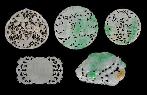 Five Chinese Jade Carvings