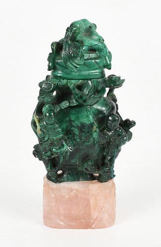 A Chinese Malachite Snuff Bottle