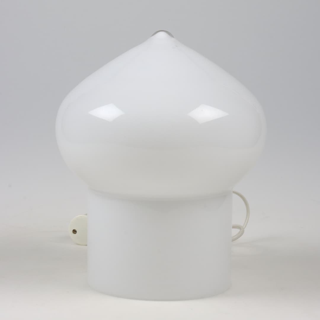 BORDSLAMPA, glas, Lindshammar. 1970/80-tal.