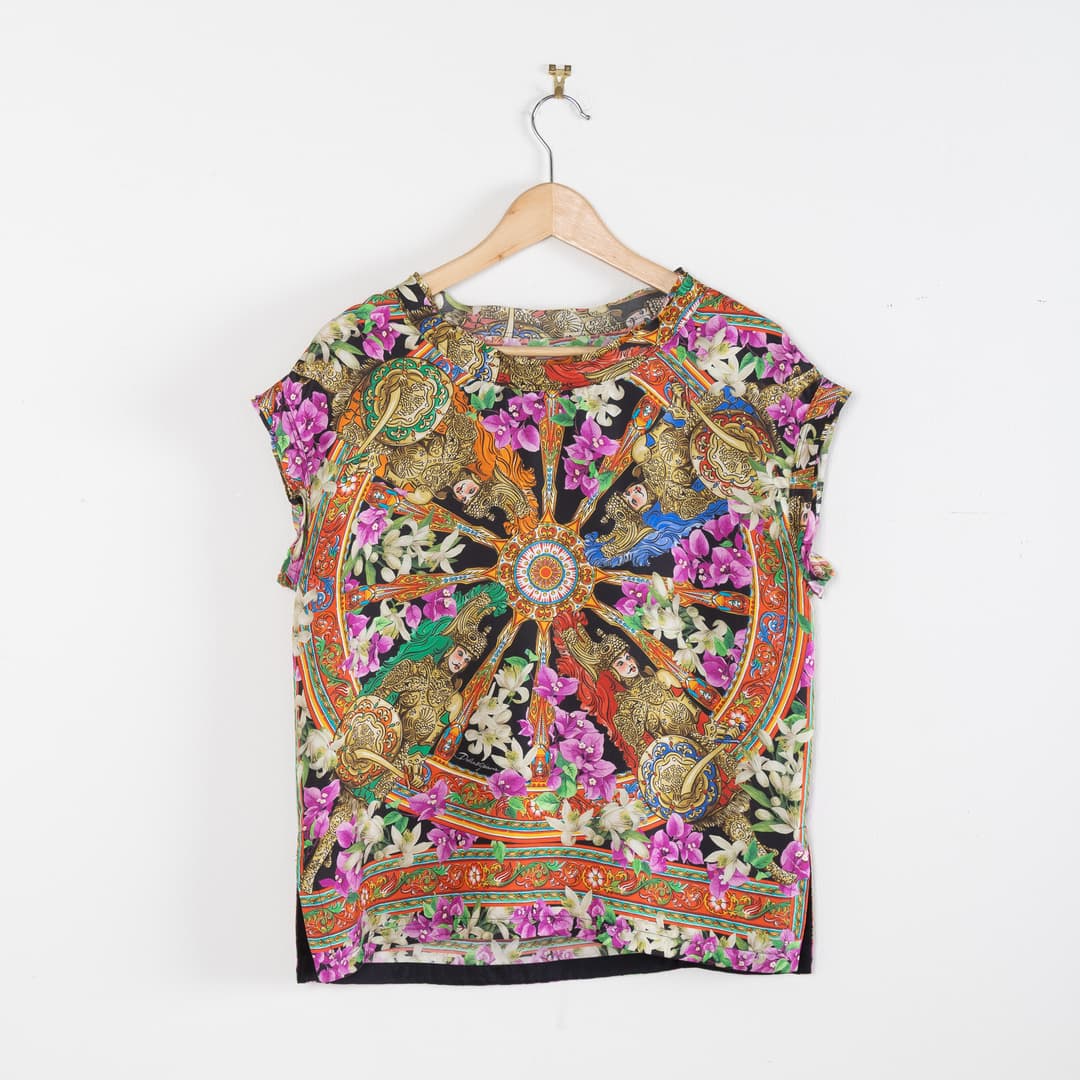 DOLCE & GABBANA, Blus i siden, storlek IT40 (EU 38).