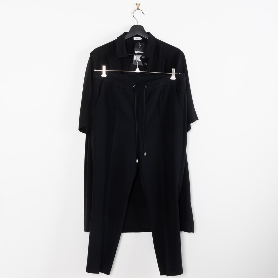 FILIPPA K, Byxa samt oversized skjortblus, storlek L & S.