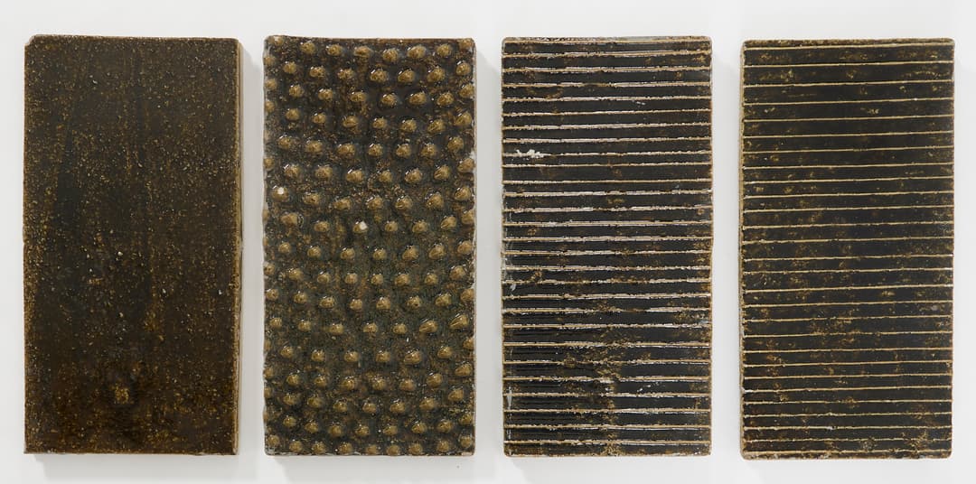 KARIN BJÖRQUIST. Kakelplattor, 4 st, Gustavsberg, 1960-tal.