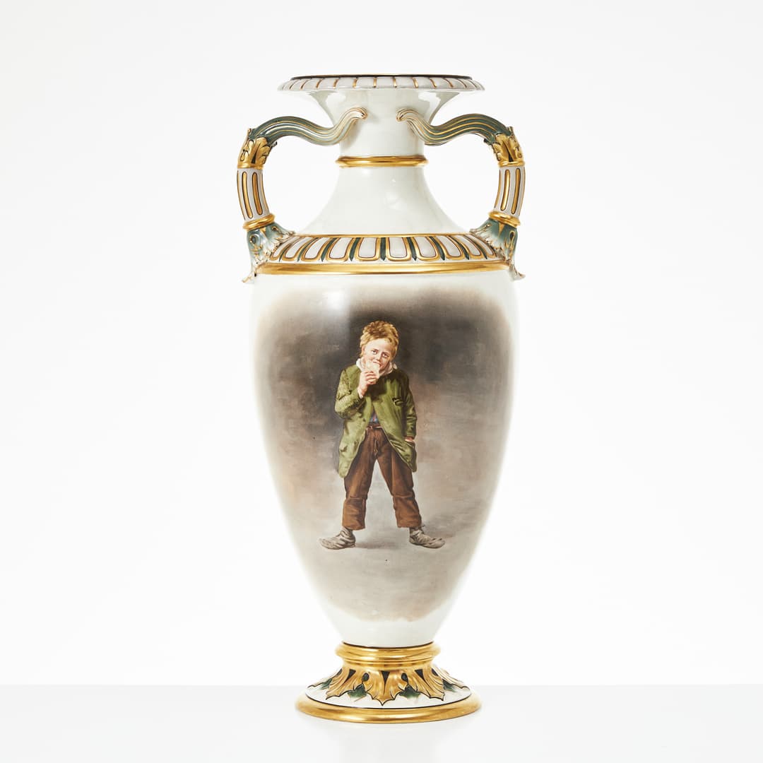 RÖRSTRAND (etabl. 1726), prakturna, Oscariansk, flintgods, 1870-tal
